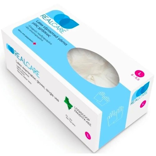 Real Care Εξεταστικά γάντια νιτριλίου μιας χρήσεως 100τεμ