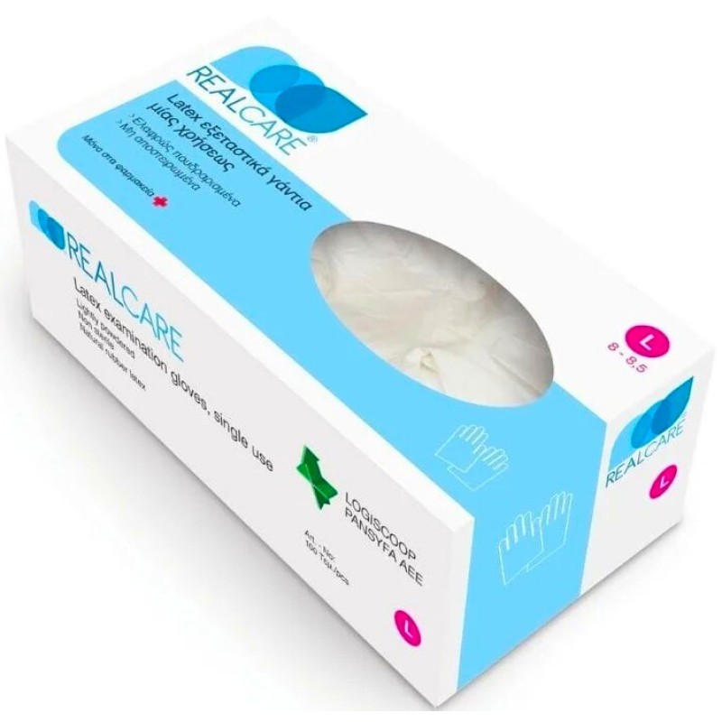Real Care Εξεταστικά γάντια νιτριλίου μιας χρήσεως 100τεμ