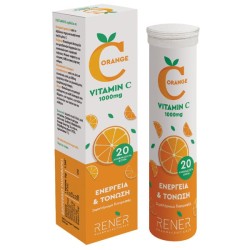 Rener Vitamin C Βιταμίνη για Ενέργεια & Ανοσοποιητικό 1000mg 20 αναβράζοντα δισκία  (1oς 2026)