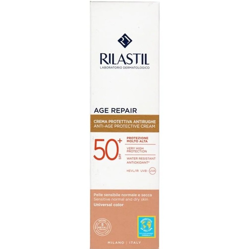 Rilastil Age Repair Αδιάβροχο Αντηλιακό Προσώπου SPF50+ με Χρώμα 50ml