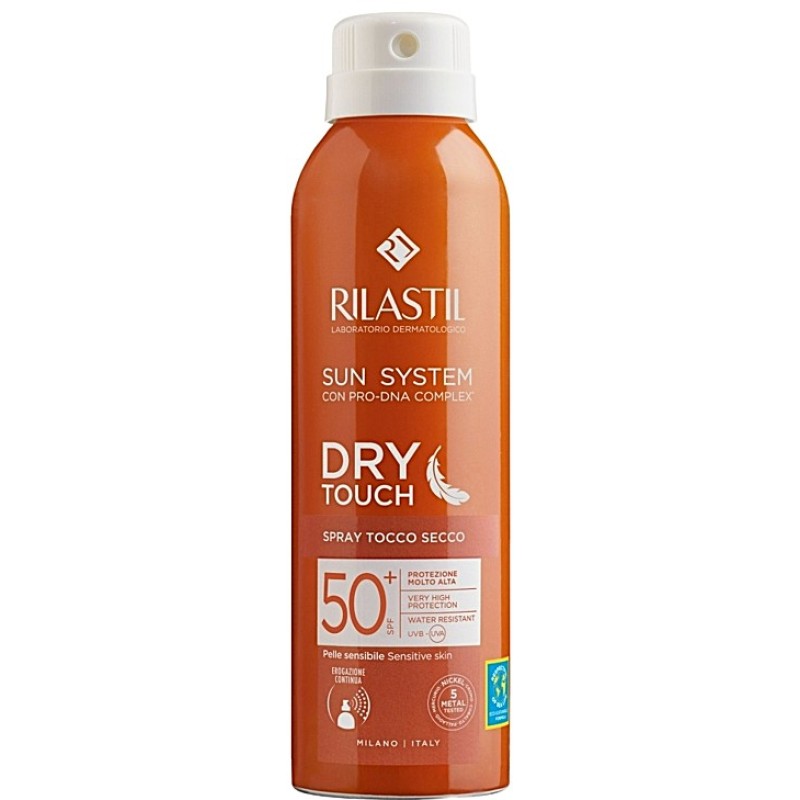 Rilastil Sun System Dry Touch SPF50+ Αντιηλιακό Γαλάκτωμα Spray Ανθεκτικό Στο Νερό 200ml