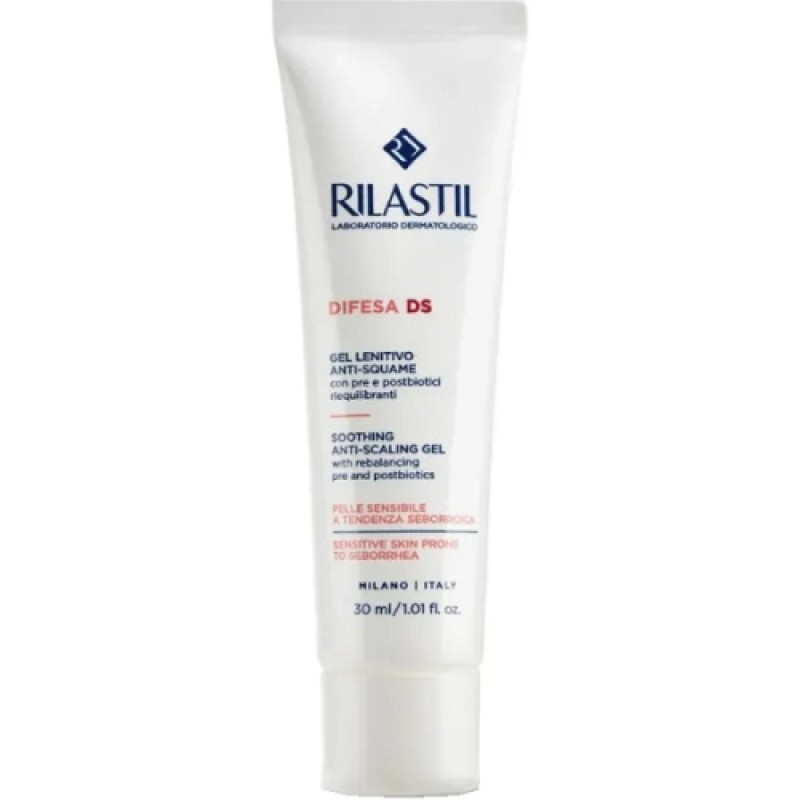 Rilastil Difesa DS Soothing Anti Scaling - Ενυδατικό Gel Προσώπου για Ευαίσθητες Επιδερμίδες 30ml