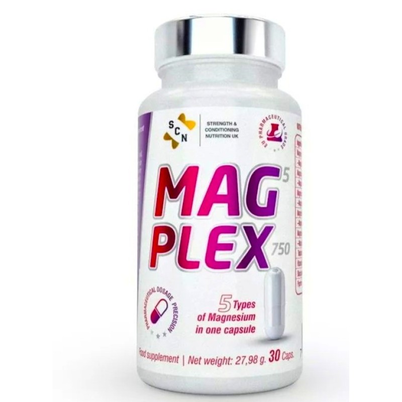SCN Mag Plex - Συμπλήρωμα Διατροφής με 5 Τύπους Μαγνησίου 30caps