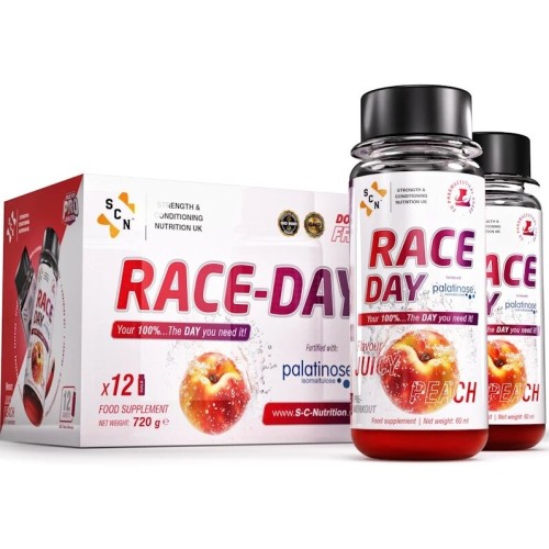 SCN Race Day The Ultimate Endurance Liquid Booster Peach 60ml x 12τεμ (720g)