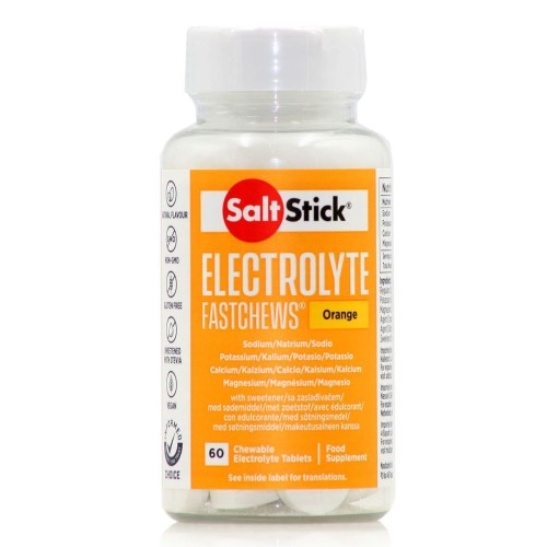 SaltStick Electrolyte Fastchews με Γεύση Orange 60 μασώμενες ταμπλέτες