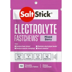SaltStick FastChews – Chewable Electrolyte Mixed Berry 10 Tablets