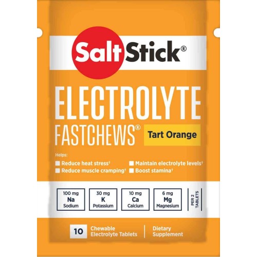 SaltStick FastChews – Chewable Electrolyte Orange 10 Tablets