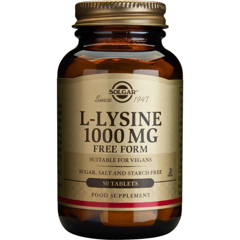 Solgar L-Lysine 1000mg tabs 50s Solgar L-Lysine 1000mg tabs 50s