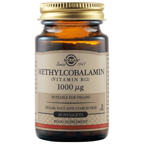 Solgar B-12 1000mg Methlylcobalamin nuggets 30s