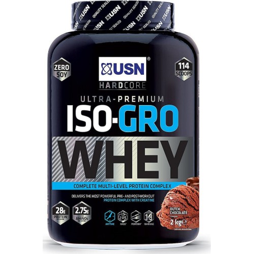 USN ISO Gro Whey 2000gr (Σοκολάτα)