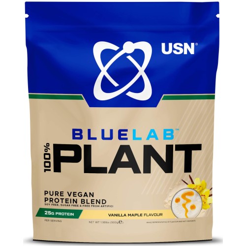 USN 100% Plant Protein Χωρίς Γλουτένη & Λακτόζη με Γεύση Vanilla Maple 900gr