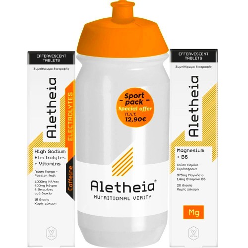 Vican Promo Aletheia Electrolytes 18 Δισκία & Magnesium 20 Δισκία & Δώρο Sport Bottle 500ml 1 Τεμάχιο