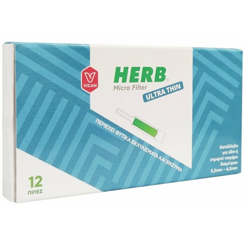 Vican Herb Micro Filter Ultra Thin 12τμχ