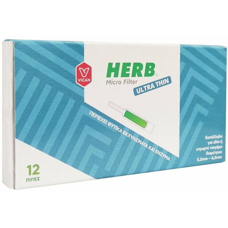 Vican Herb Micro Filter Ultra Thin 12τμχ