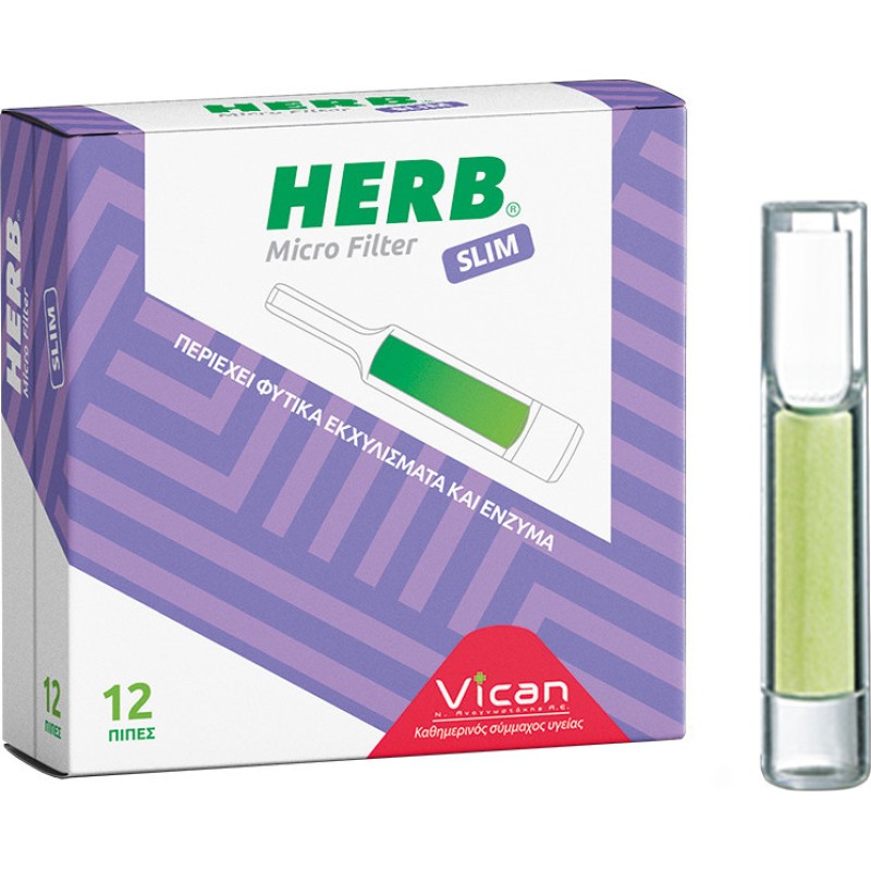 Vican Herb Micro Filter Slim 12τμχ