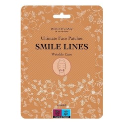 KOCOSTAR - Ultimate Face Patches Smile Lines Wrinkle Care Επιθέματα κατά των Ρυτίδων γύρω από το Στόμα - 6 Ζεύγη
