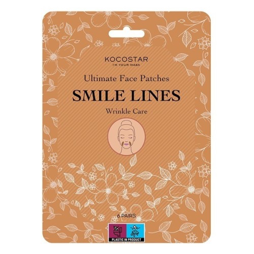 KOCOSTAR - Ultimate Face Patches Smile Lines Wrinkle Care Επιθέματα κατά των Ρυτίδων γύρω από το Στόμα - 6 Ζεύγη