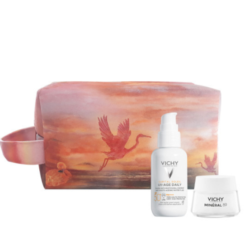 Vichy Promo Pack Capital Soleil UV-Age Daily SPF50+ 40ml & Δώρο Mineral 89 Κρέμα Βοοster Ενυδάτωσης 15ml