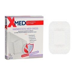 Medisei X-Med Haemostatic Medi Dress Αυτοκόλλητα 5×7 cm (5 τμχ)