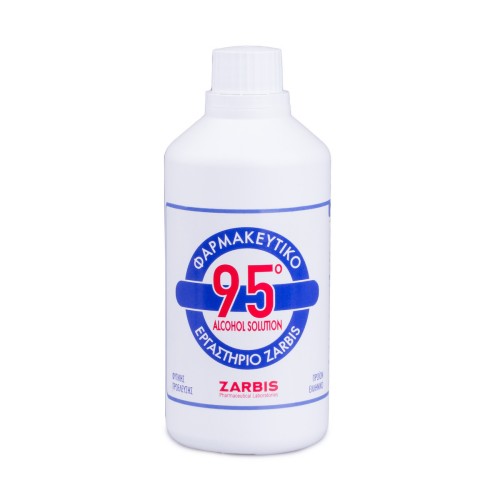 Zarbis Alcohol Solution 95 βαθμών Φαρμακευτικό Οινόπνευμα, 250ml