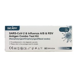 Sejoy Συνδυαστικό Τεστ Ταχείας Ανίχνευσης SARS-CoV-2, Γρίπης Α/Β & RSV 1 τεμ.